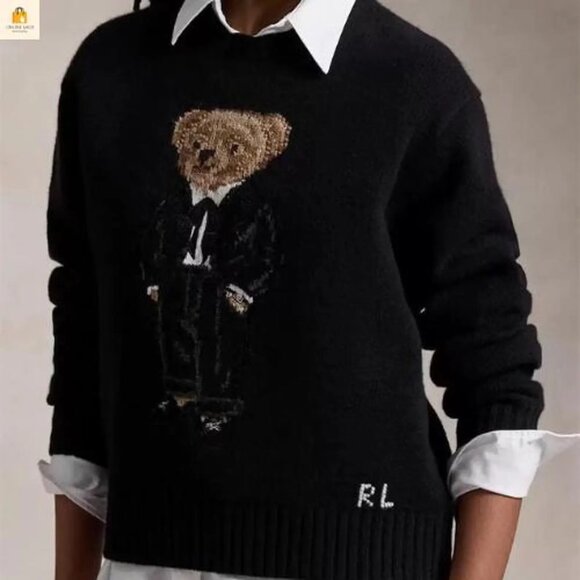 Polo Ralph Lauren - Polo Bear Wool-Cashmere Sweater - Picture 2 of 7